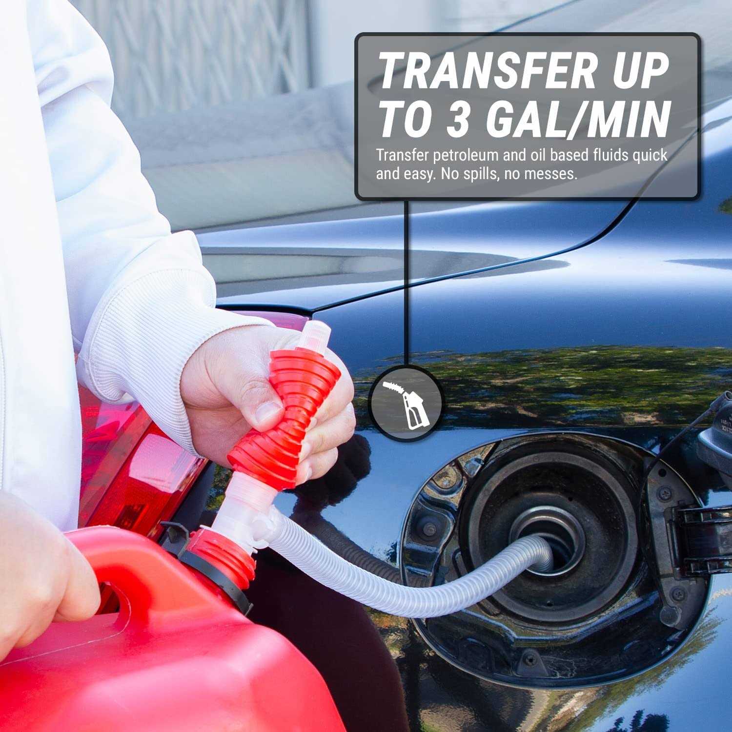 American Wick Hand Operated Plastic 24 in. Siphon Pump - Image 4