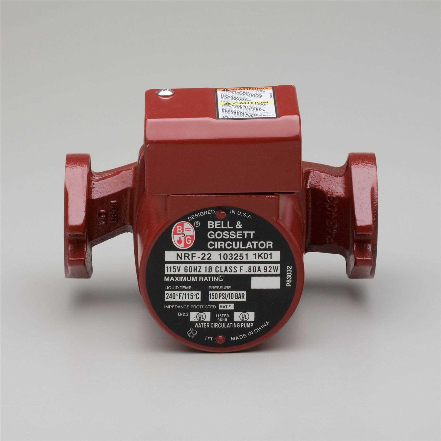 Bell & Gossett 103251 NRF-22 Cast Iron Wet Rotor Circulator Pump - Image 3