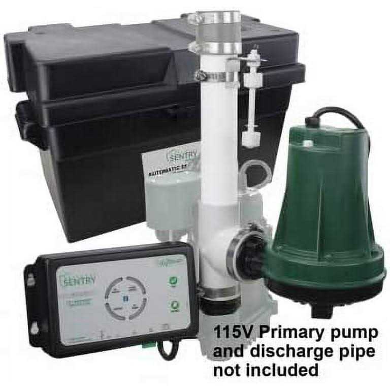 Basement Sentry 2580 gph Thermoplastic Vertical Float Switch Battery Submersible Backup Sump Pump - Image 3