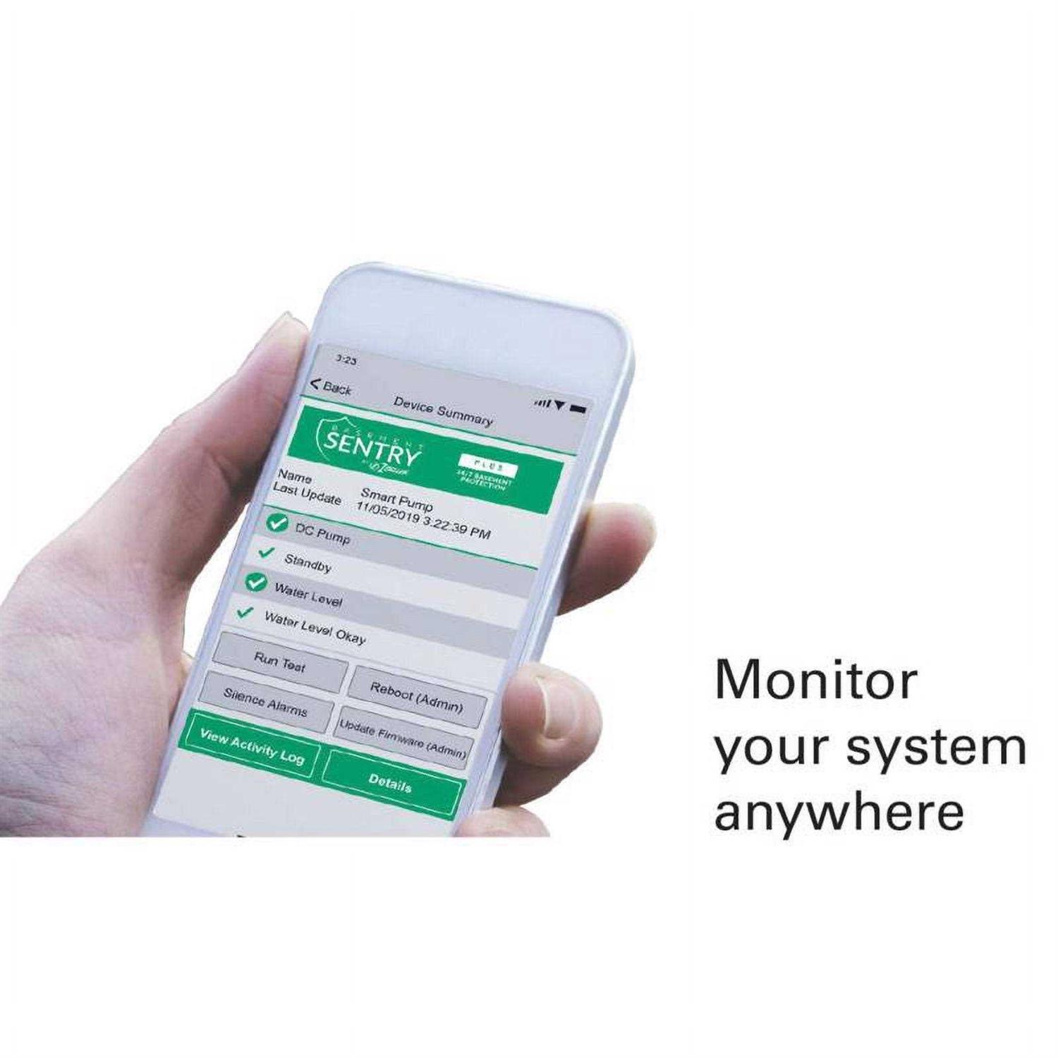 Basement Sentry 2580 gph Thermoplastic Vertical Float Switch Battery Submersible Backup Sump Pump - Image 5