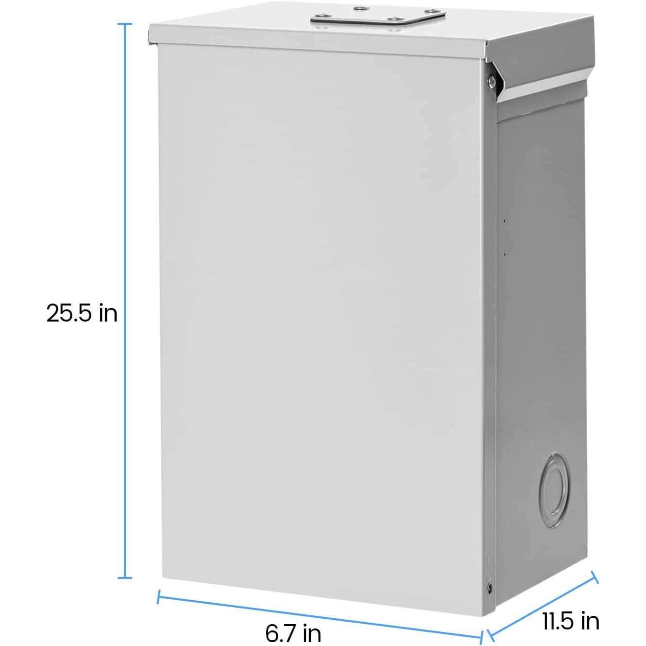 Well Pump Control Box Briidea Control Box for 1.5 HP 230 Volt Deep Well Submersible Pump with 5 Preserved Holes - Image 3