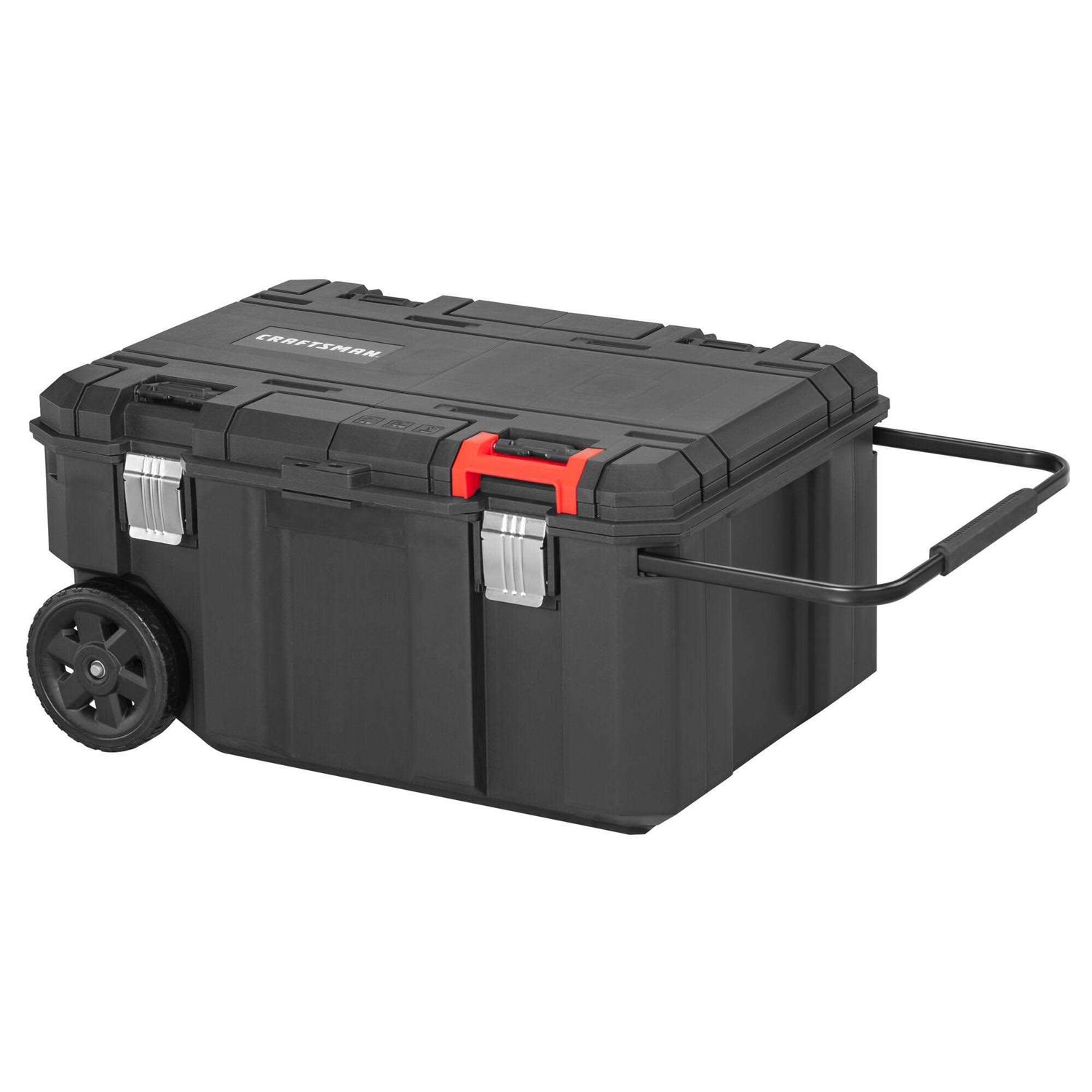 CRAFTSMAN VERSASTACK 30.4-in Black Polypropylene Wheels Lockable Tool Box - Image 4