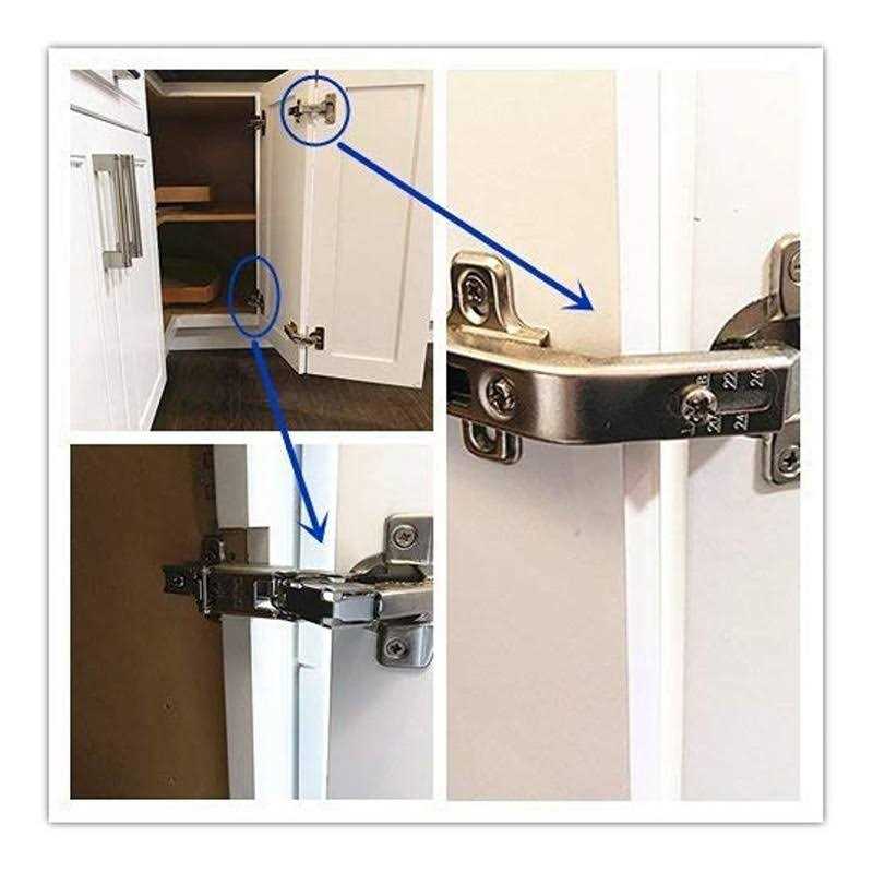 elysian 1 Piece Lazy Susan Hinge Face Frame Plate for Floded Door Kitchen Cabinet Corner Door Hinges Metal Lasy Susan Cabinet Corner Hardware Cabinet Door - Image 4
