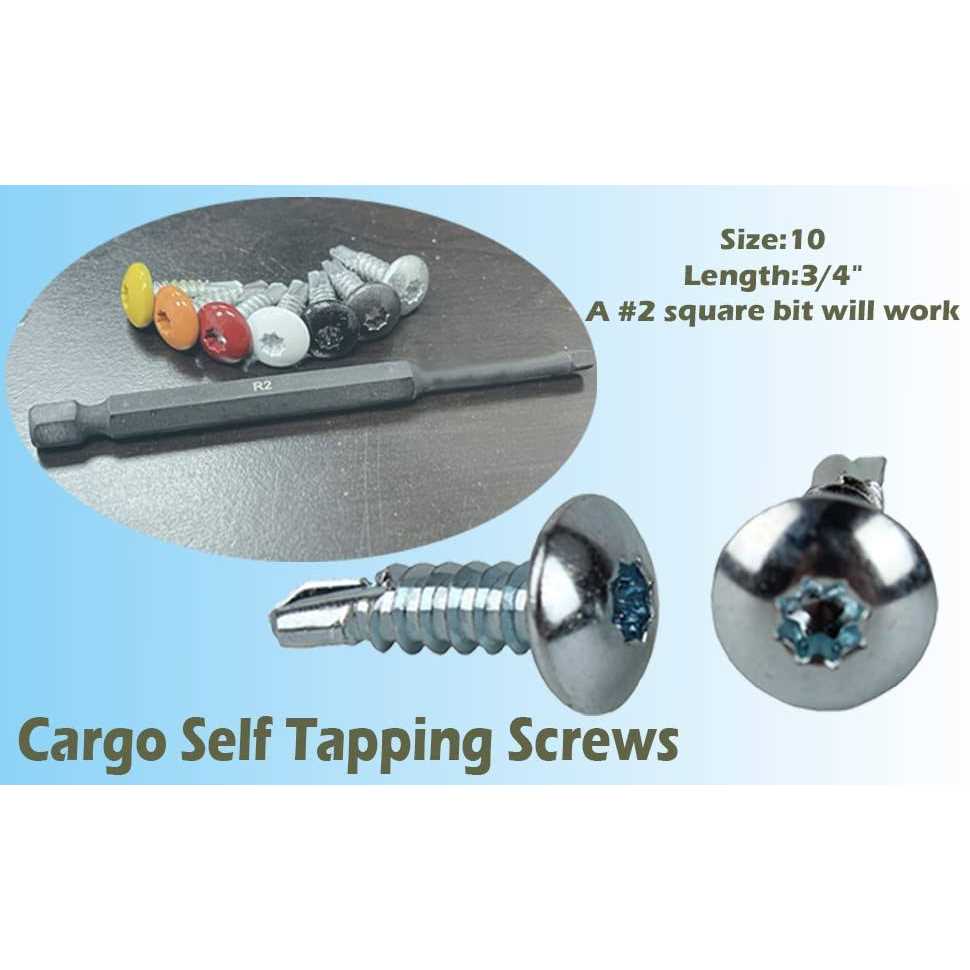 Trailer Exterior Self Tapping Screws Oem #10 x 3/4 Enclosed Car Hauler Self Tapping Screws/Self Tapping Sheet Metal Screws-150 Pack - Image 3
