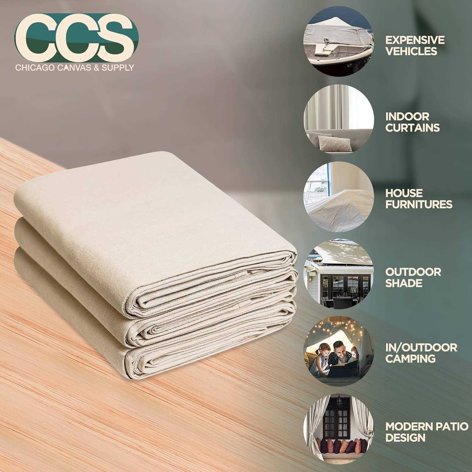 CCS Chicago Canvas & Supply Purpose Canvas Cotton Drop Cloth - Image 5