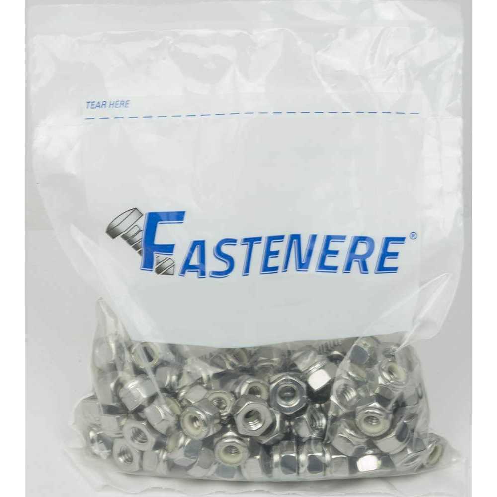 Fastenere Nylon Insert Hex Lock Nuts Stainless Steel 18-8 Qty - Image 3