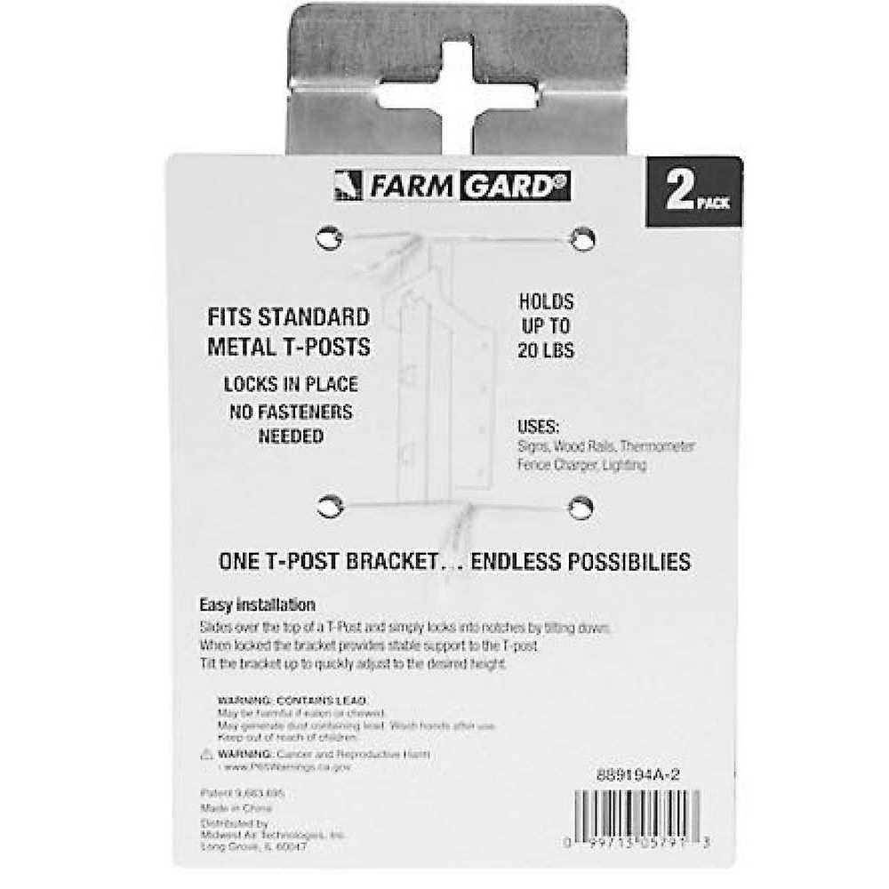 Farmgard Vertical T-Post Bracket - Image 3