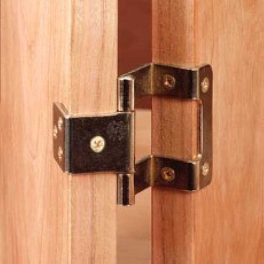 Highpoint Non-Mortise 270 Degree Hinges Bright Brass Pair - Image 3