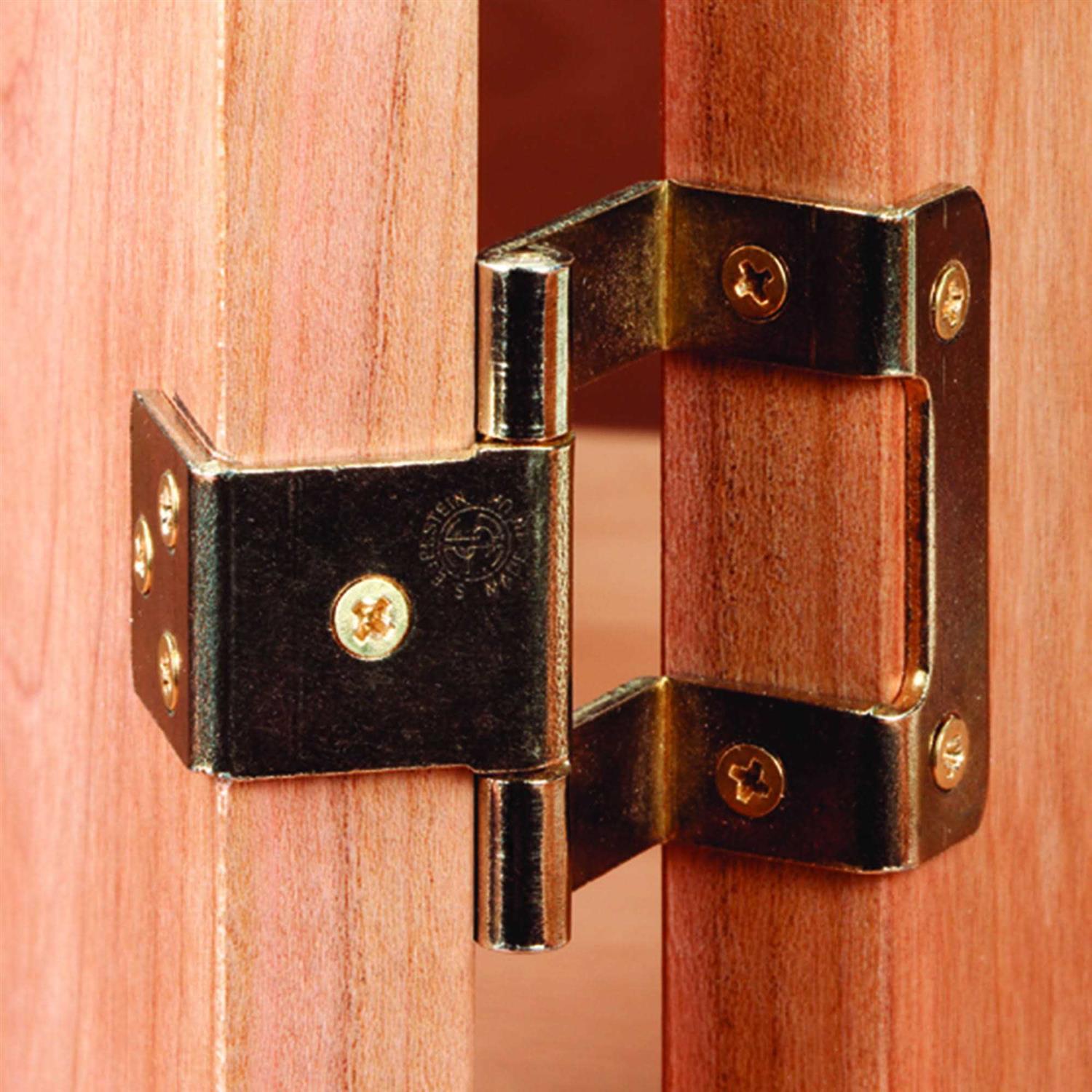 Highpoint Non-Mortise 270 Degree Hinges Bright Brass Pair - Image 4