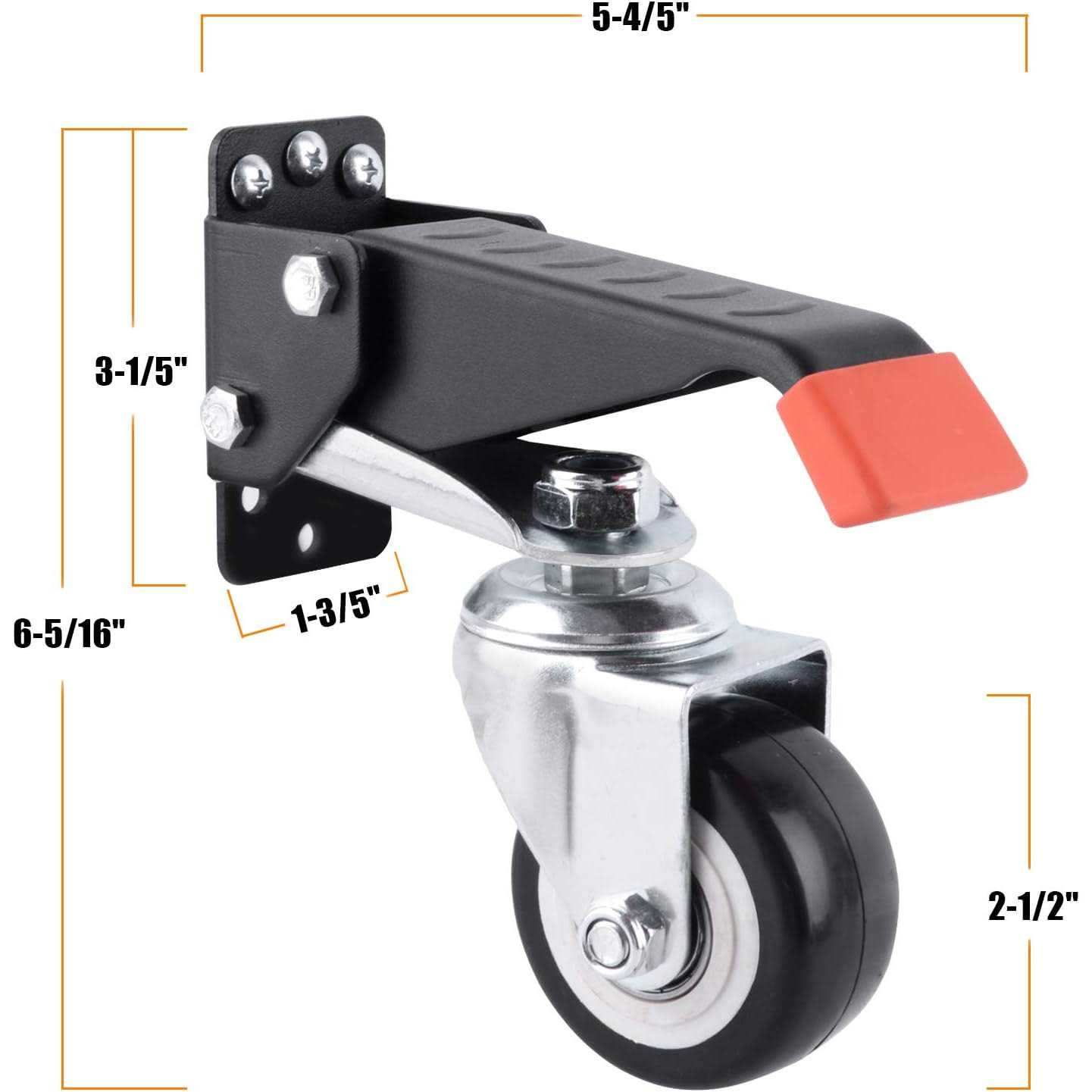 SPACEKEEPER Workbench Casters Kit 660 Lbs 4 Heavy Duty Retractable Caster Designed for Workbenches Machinery & Tables - Image 4