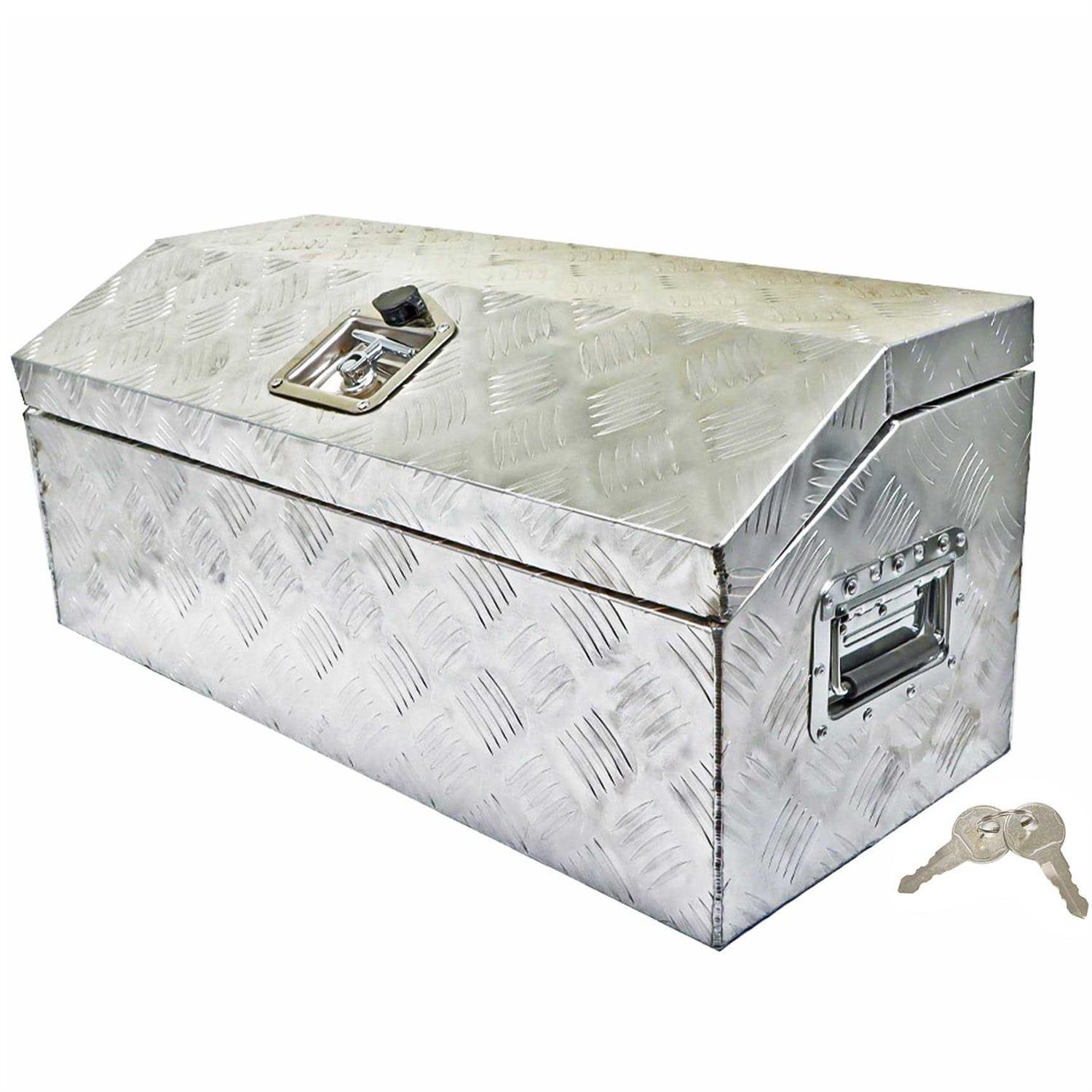 Rainman S 30 Aluminum Trailer Tool Box Chest Box Pickup Truck Bed Storage Toolboxes Organizer Side Handle - Image 2