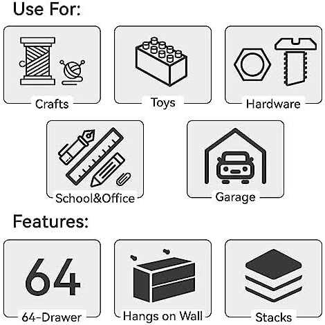 Elevon Hardware and Craft Cabinet 14.8 W x 6.3 D x 18.7 H - Image 3