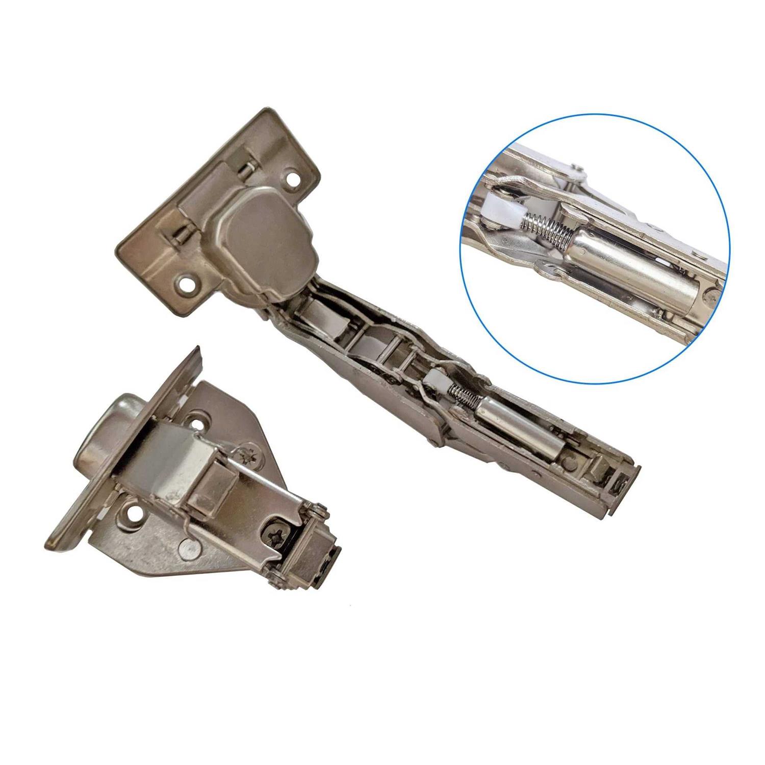 Elysian 165 Degree Full Overlay Screw-On Lazy Susan Cabinet Hinge with Face Frame Plate for Door Connect Frame Kitchen Cabinet Corner Door Hinges Metal Lasy - Image 3