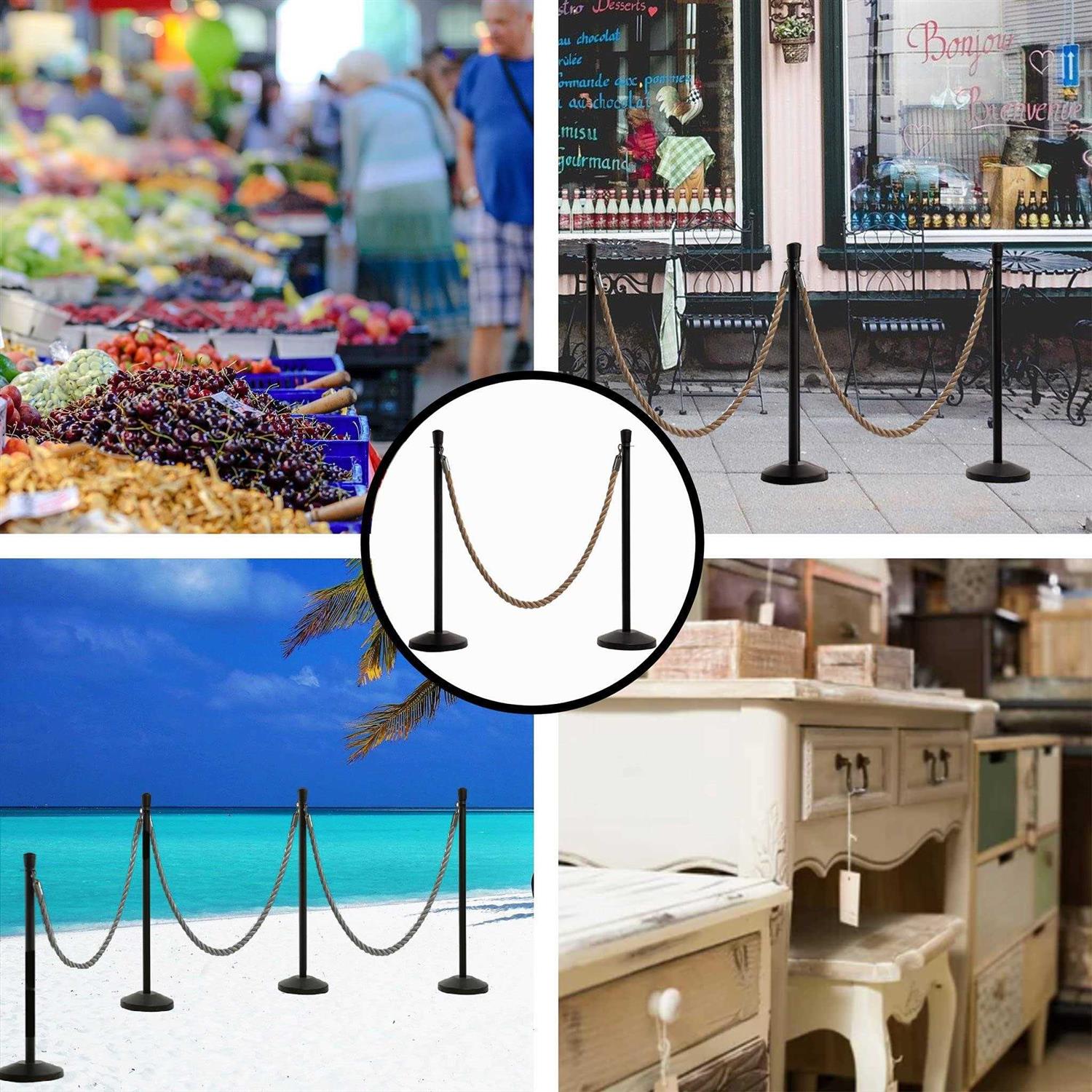 Heavy-Duty Twisted Polypropylene Ropes for Stanchion Posts - Montour Line by Crowd Control Warehouse - Image 5