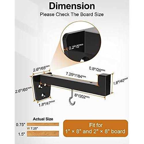 Smatto Shelf Brackets Black Heavy Duty Floating Shelf Bracket - Image 3