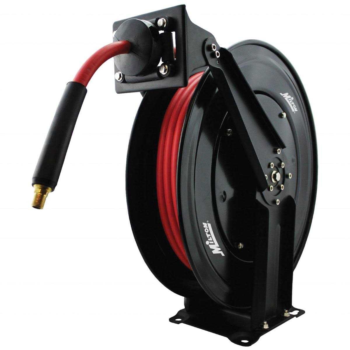 Milton 2780-50D Steel Dual Arm Auto-Retractable Air Hose Reel - Image 3