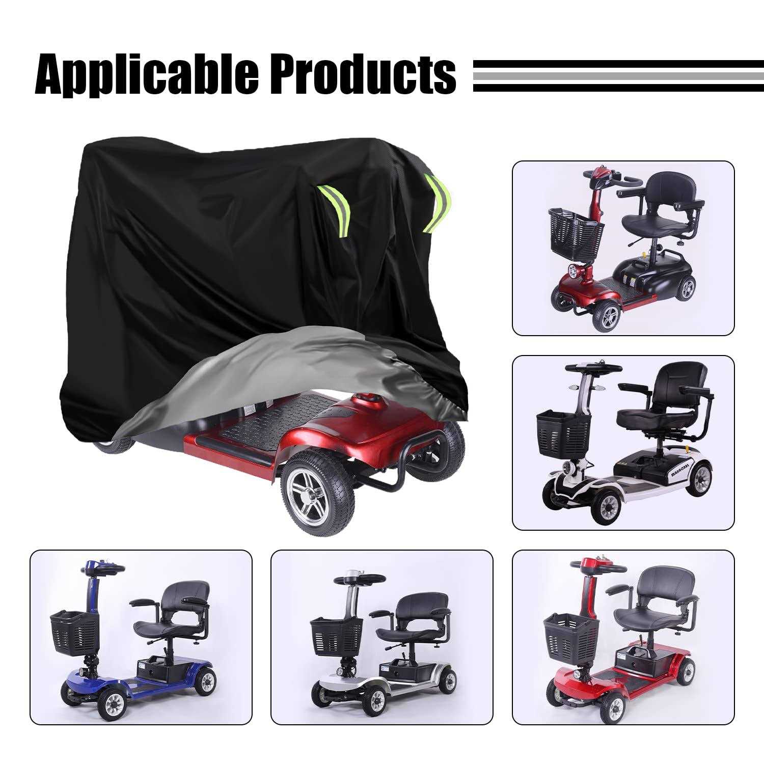 MaxAwe 140x 66x 91cm Mobility Scooter Cover Waterproof Heavy Duty - Image 5
