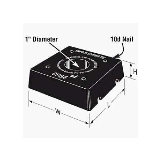 Simpson Strong-Tie Composite Standoff Base CPS6 - Image 3