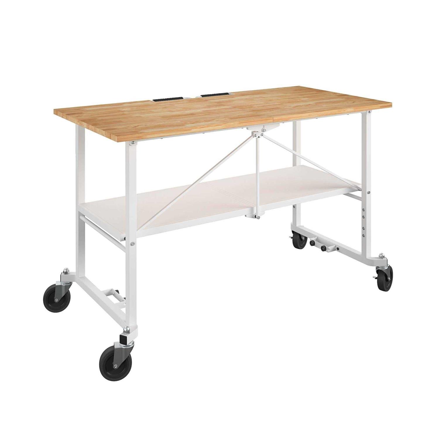 Kobalt 24-in L x 34-in H Rolling Wood Portable Work Bench 66765KWT1E - Image 2