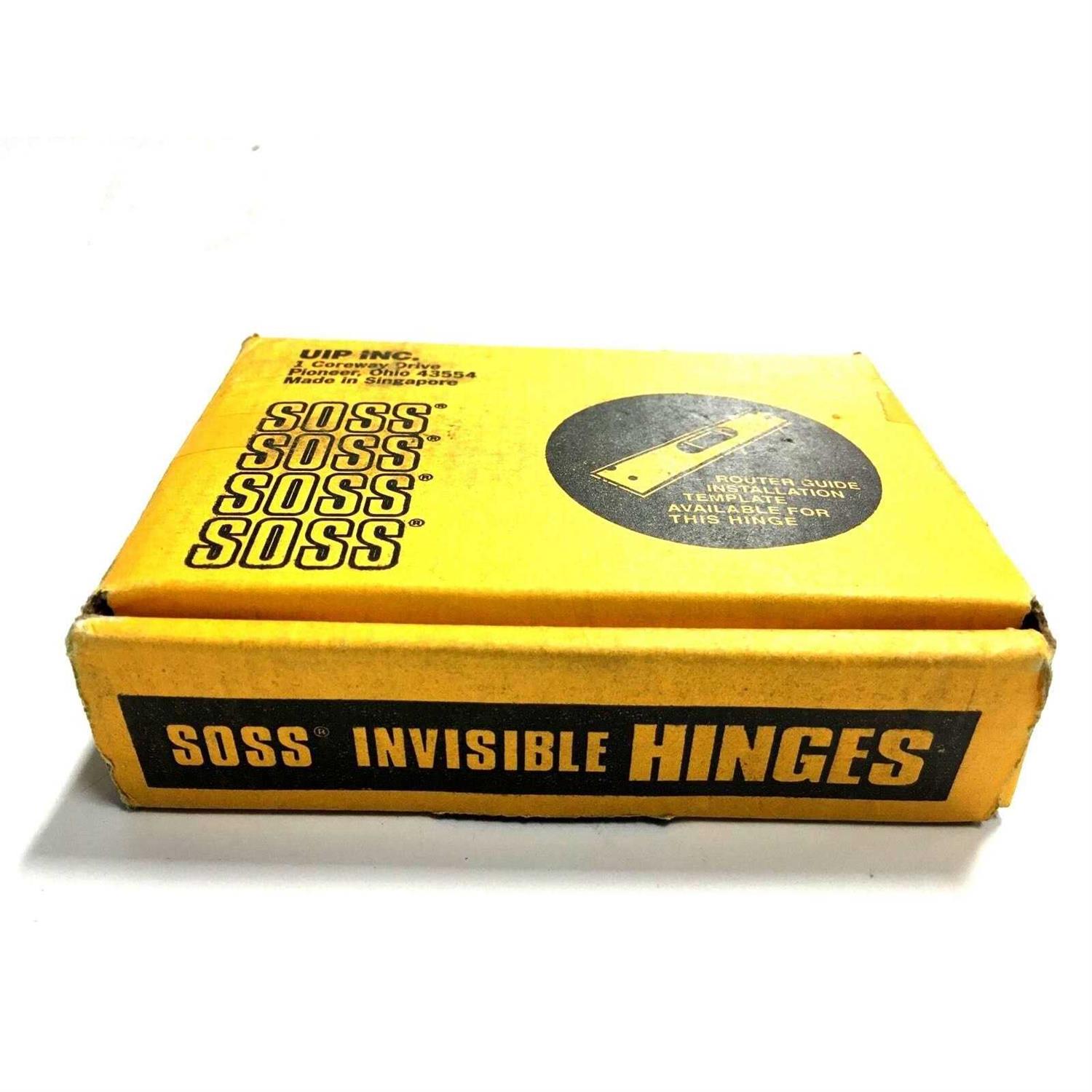 SOSS 218US19 1-1/8 x 4-5/8 Heavy Duty Invisible Hinge for 1-3/4 Doors Paint Black - Image 3