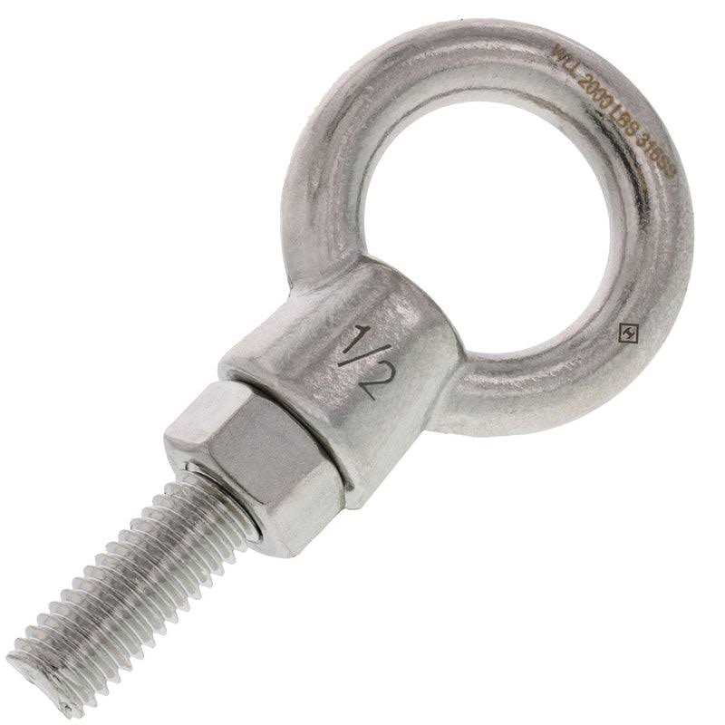 6 Stainless Steel Shoulder Eye Bolt - Image 3