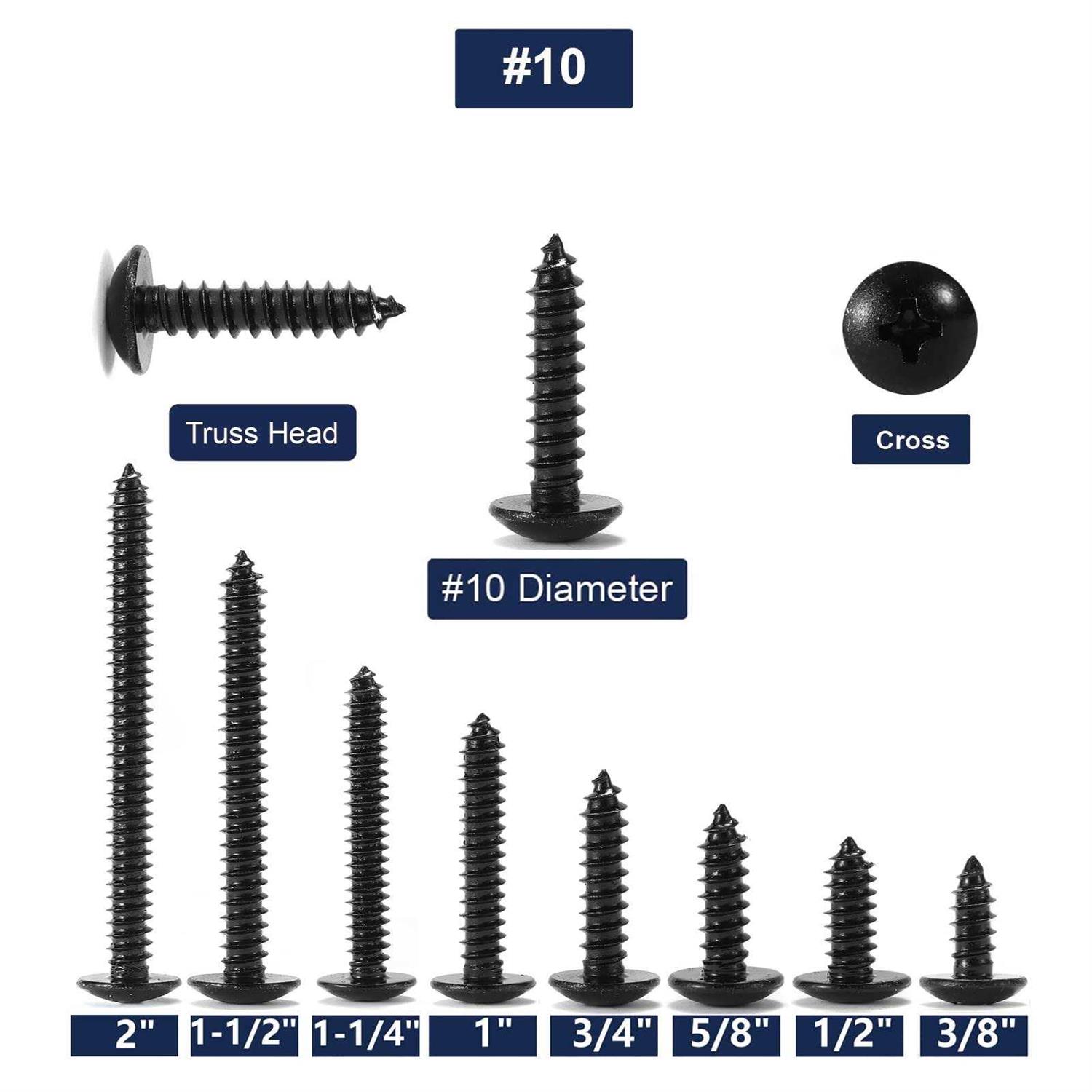 SG TZH Wood Screw 100pcs Truss Head Phillips 18-8 Stainless Steel Fast Self Tapping Screws - Image 3
