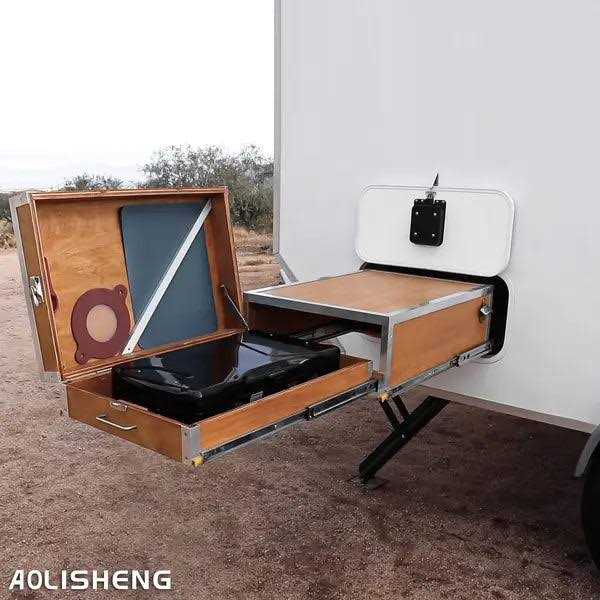 AOLISHENG Heavy Duty Ball Bearing Drawer Slides With Lock High Load Bearing Drawer Runner - Image 4