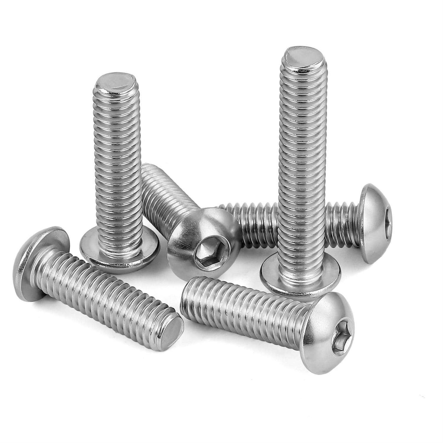 MewuDecor M8-1.25 x Button Head Socket Cap Screws Stainless Steel 18-8 - Image 2