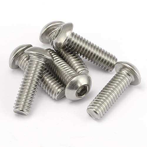 MewuDecor M8-1.25 x Button Head Socket Cap Screws Stainless Steel 18-8 - Image 2