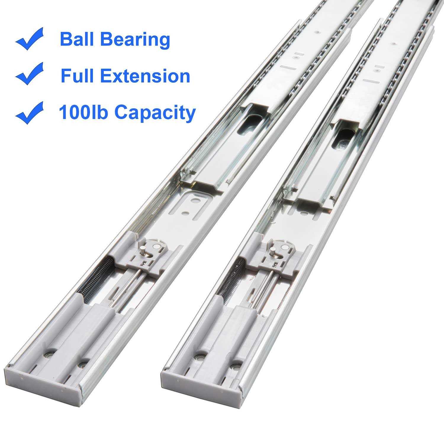 Hardware Soft Close Full Extension Side Mount Ball Bearing Sliding Drawer Slides - Image 3