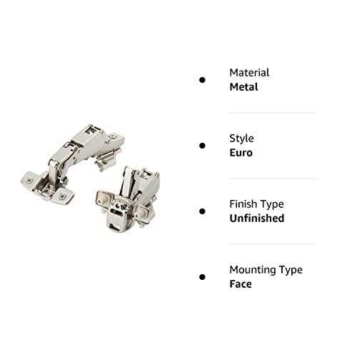 SILVERLINE HARDWARE Silverline Lazy Susan Corner Hinge Clip On 165 Angle Cabinet Hardware with Face Frame Base Plate 1 Pair - Image 5