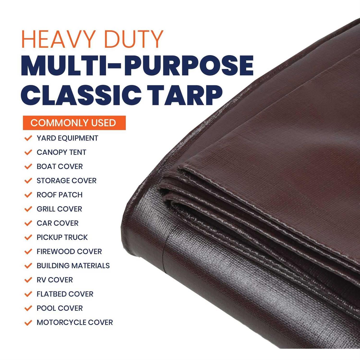 Extra Heavy Duty Mil Waterproof Cover Tarp Tarpco Safety - Image 3