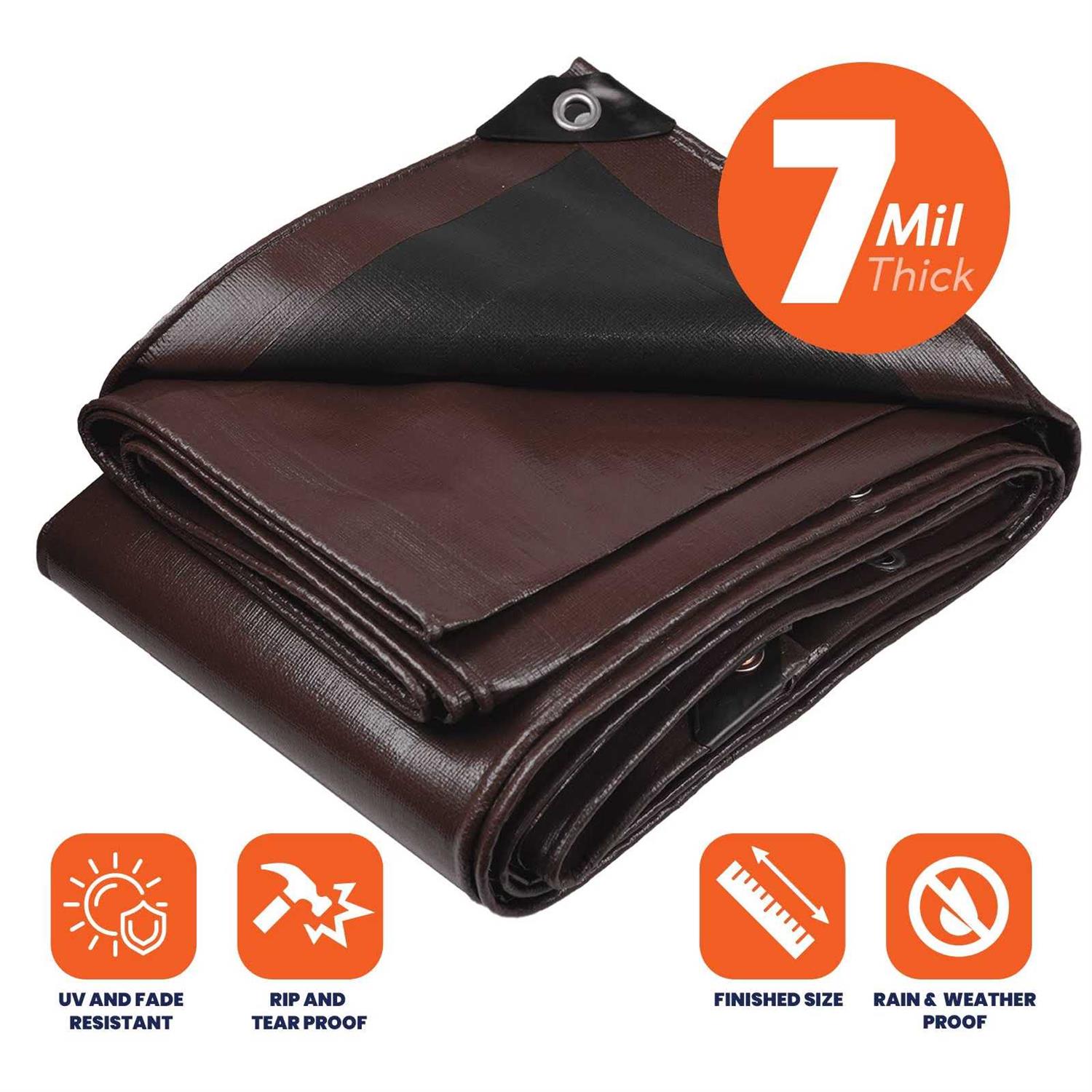 Extra Heavy Duty Mil Waterproof Cover Tarp Tarpco Safety - Image 4