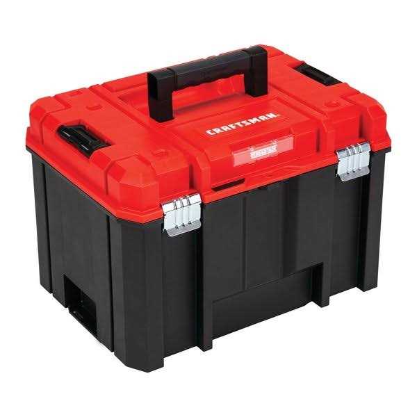 Craftsman VERSASTACK 17-in Red Plastic Lockable Tool Box - Image 4