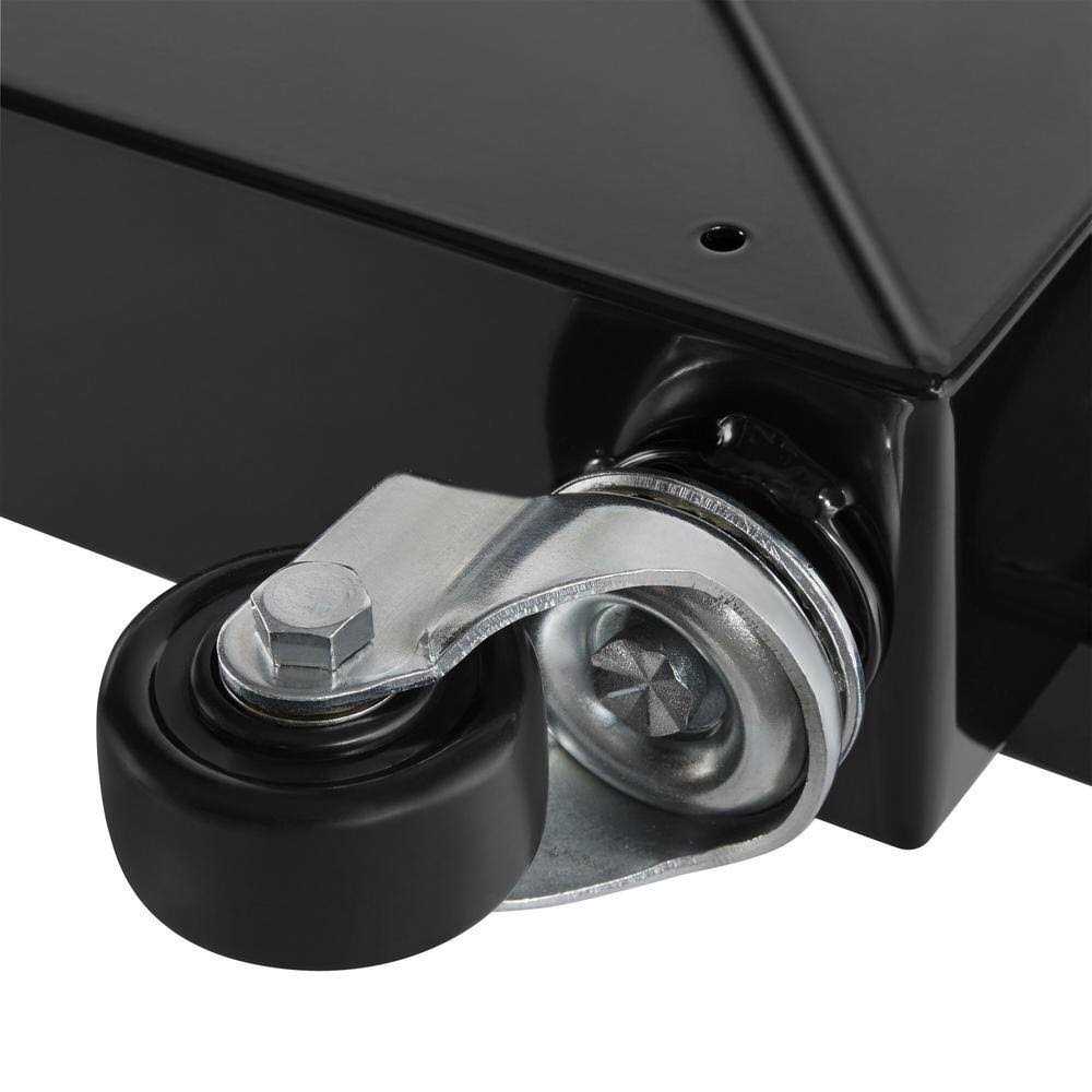 Husky Ready-To-Assemble 6 ft. Folding Adjustable Height Solid Wood Top Workbench in Black - Image 4