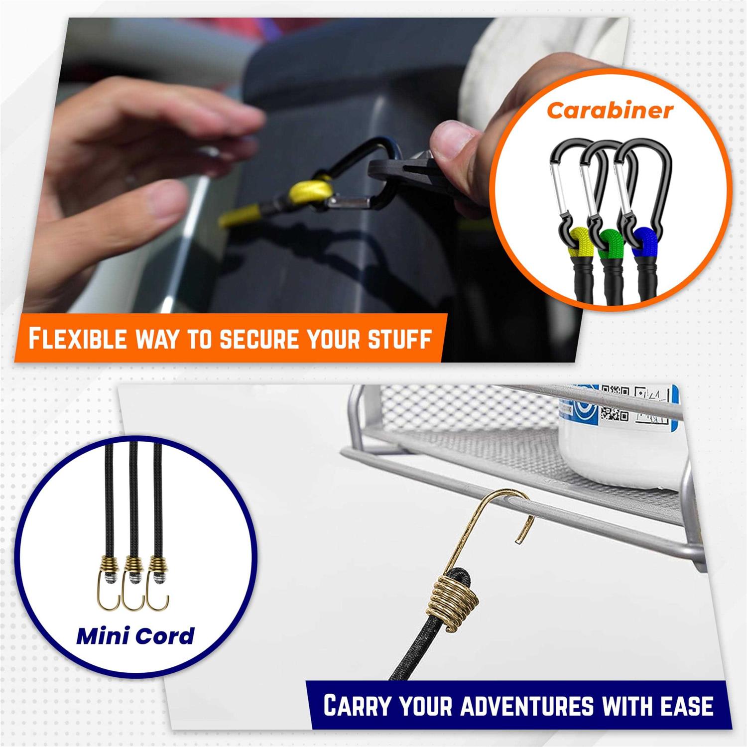 ZEXON Premium Bungee Cords Hooks 10 - Image 3
