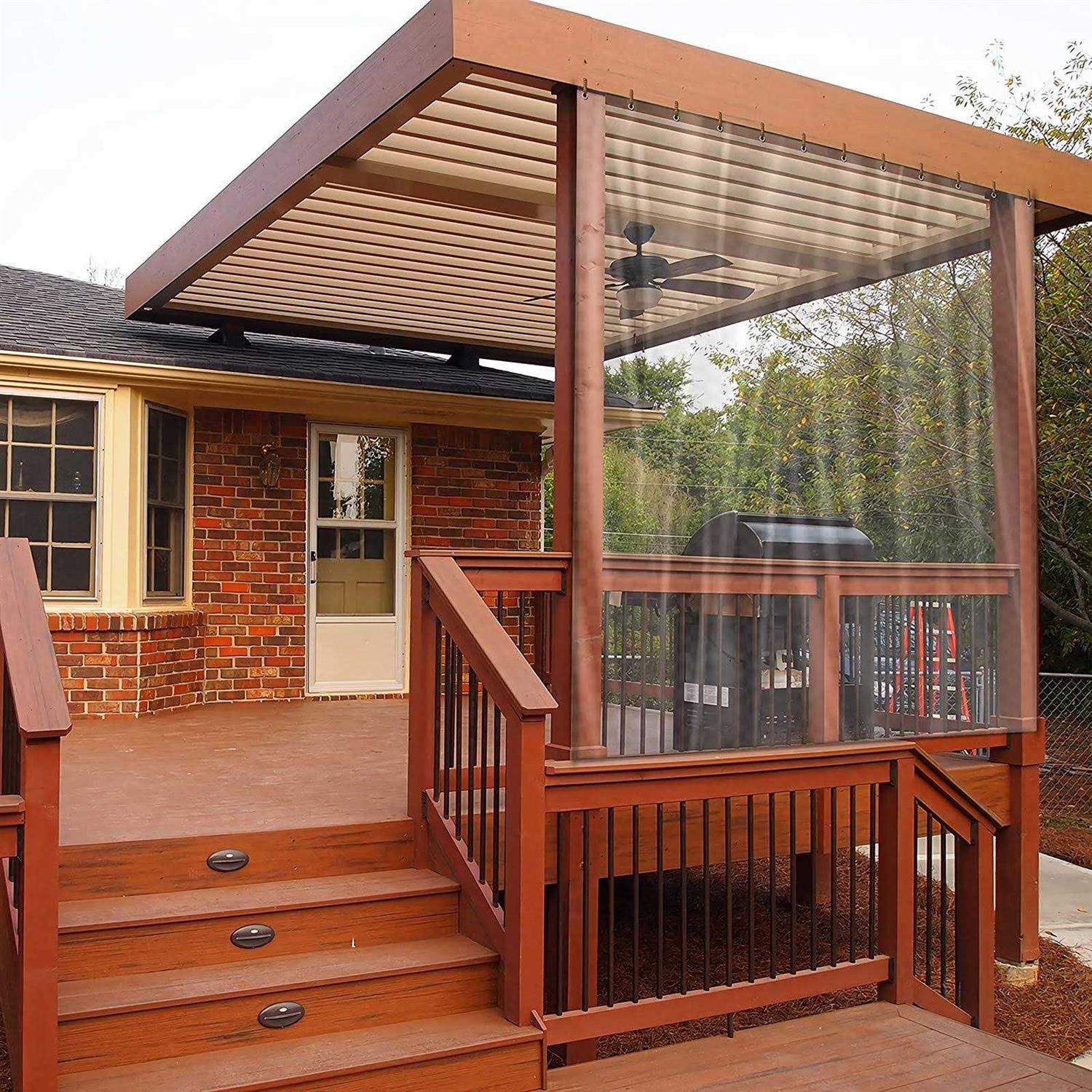 SDFVSDF Clear Tarp, Transparent Tarp Heavy Duty Waterproof with Grommets, Reinforced Edges Are Durable, Thick and Tear-Resistant - Image 3