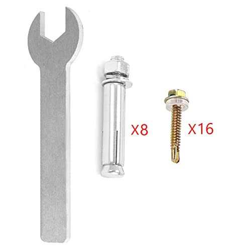 SPACEEUP 4×4 Post Base 5 Pcs Inner Size 3.6x3.6 Post Base Brackets - Image 5