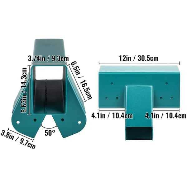 VEVOR Swing Set Bracket 12 Swing Bracket A-Frame Construction Swing Set Hardware Iron Material Green Bracket - Image 5