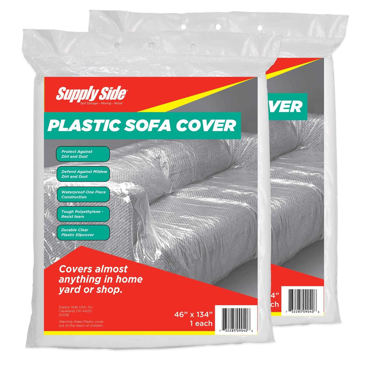 PackRite 2 Pack Plastic Sofa Cover