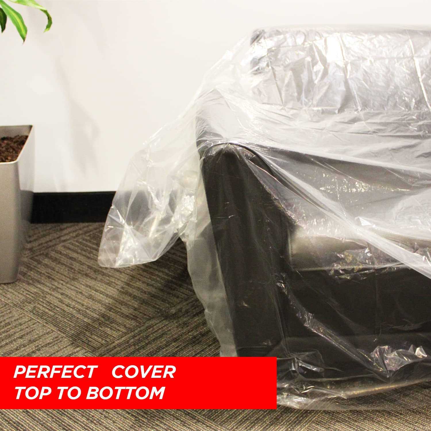 PackRite 2 Pack Plastic Sofa Cover - Image 3