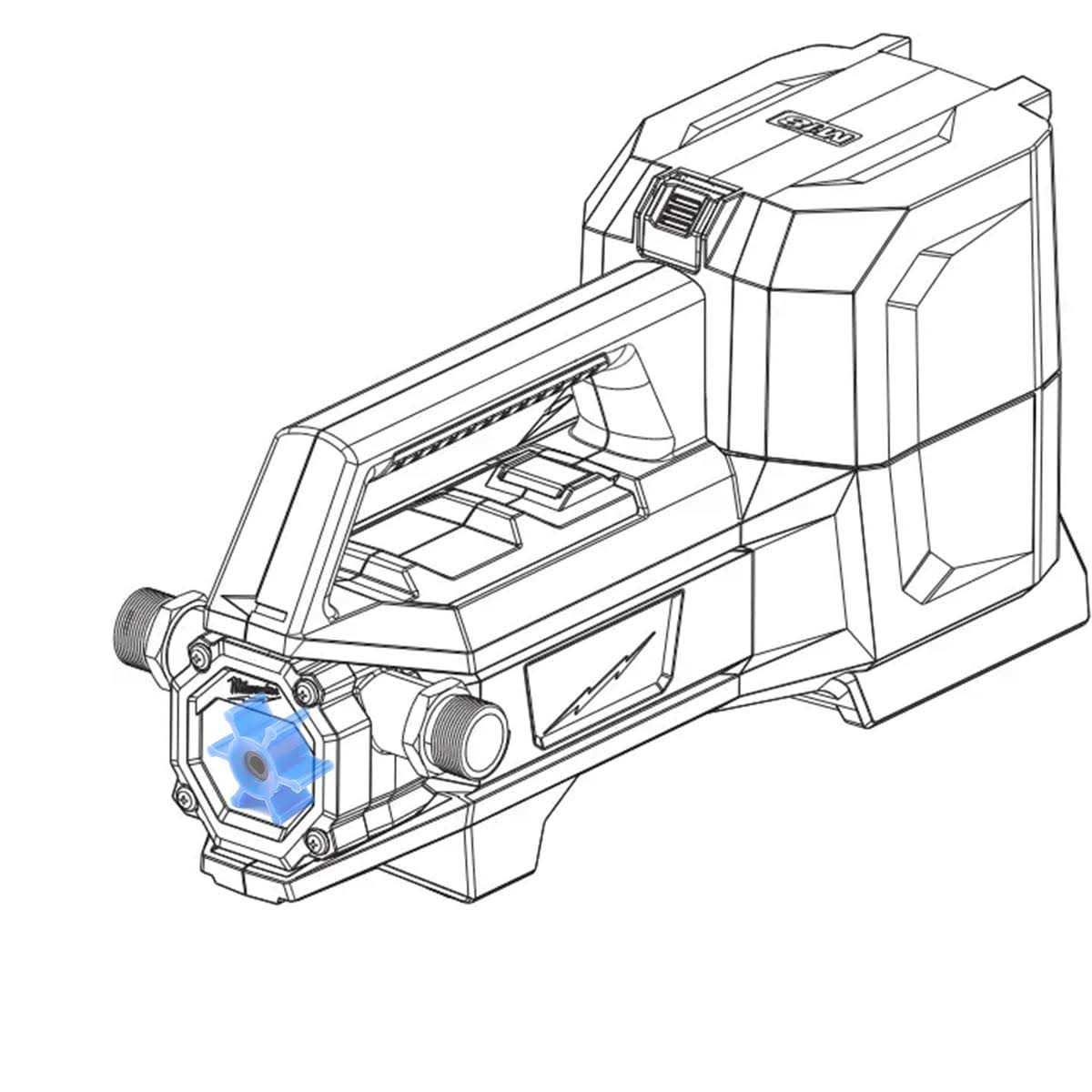 gtpartes Replacement Impeller compatible With Milwaukee M18 Transfer Pumps Replaces 49-16-2771 - Image 3