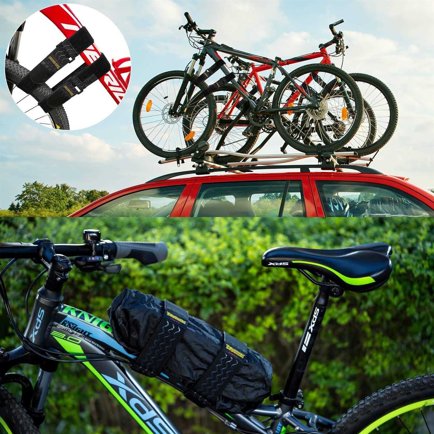 Trilancer Elastic Cinch Straps with Anti-Slip Strips Hook and Loop Straps - Image 5