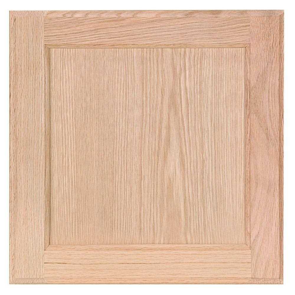 Hampton Bay 14.5 in. W x 14.5 in. H Cabinet Door Sample in Unfinished Beech