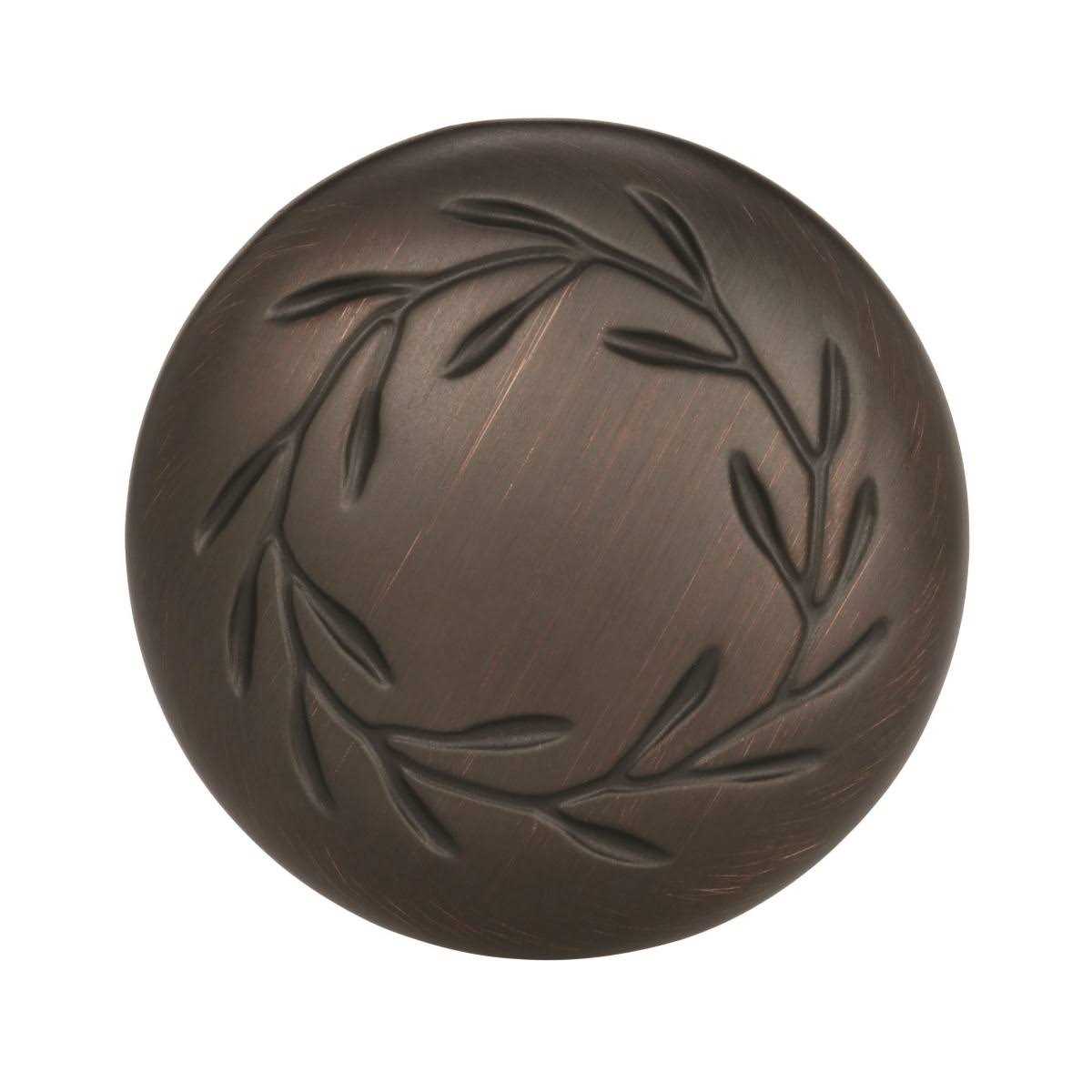 Amerock Nature's Splendor Round Oil-Rubbed Bronze Cabinet Knob BP1581ORB - Image 4