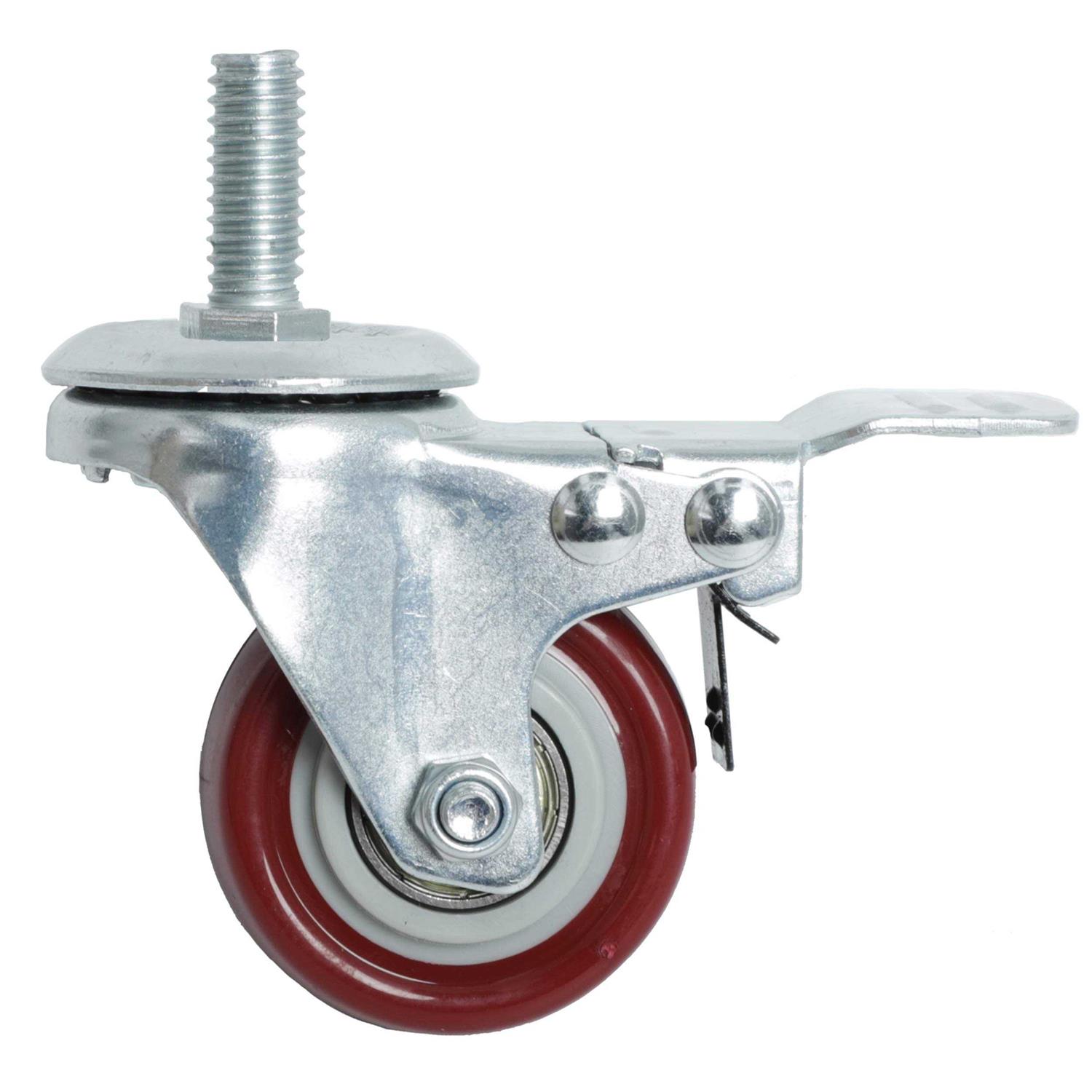 Finnhomy Swivel Caster Wheels 2 Inch Heavy Duty Threaded Stem Casters Set of 4 Premium Polyurethane Wheels - Image 5