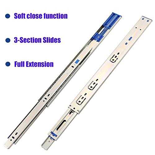 Sinkgo Home soft close drawer slides 100 lb capacity full extension side mount drawer rails - Image 3