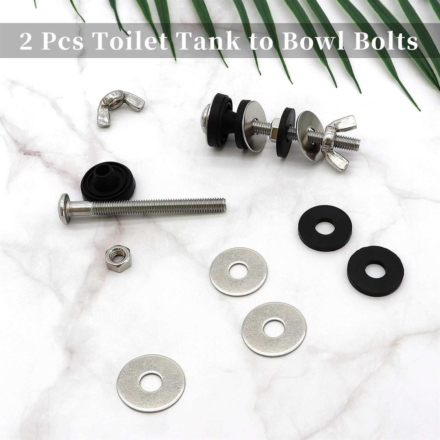 Heavy Duty Toilet Bolts, Rubber And Stainless Gaskets, And - Image 3