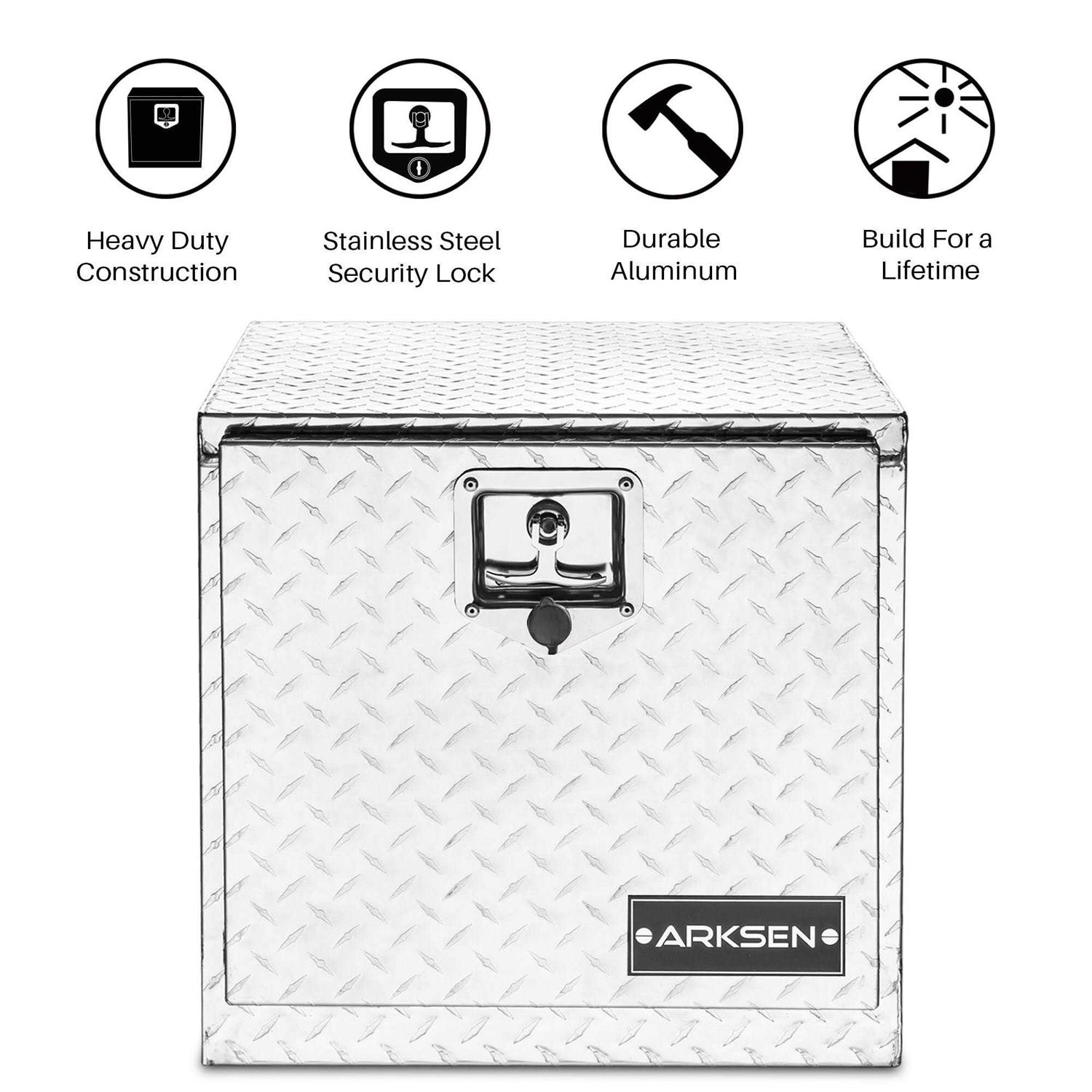 Arksen Heavy Duty Aluminum Diamond Plate Tool Underbody Box - Image 3