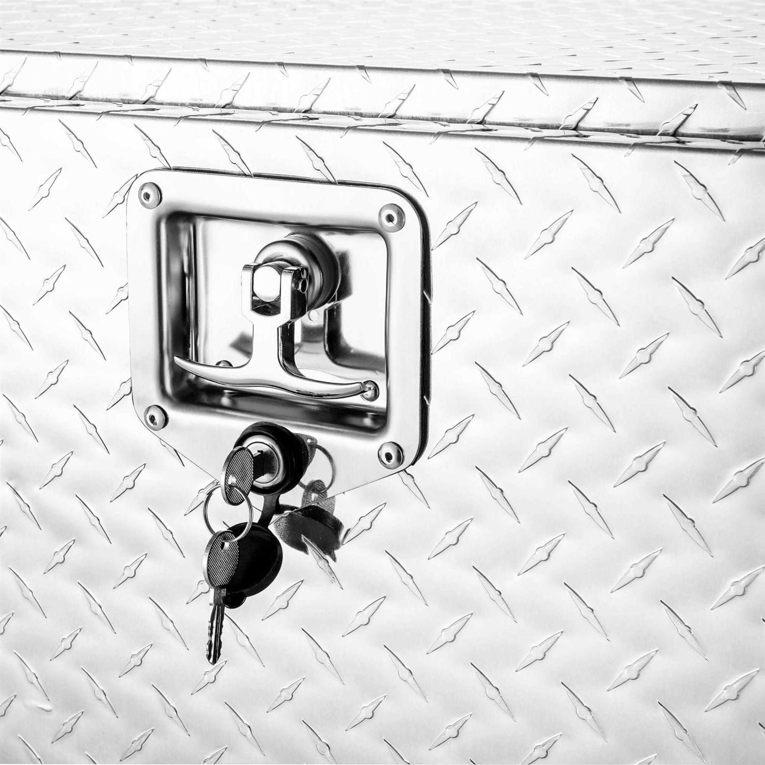 Arksen Heavy Duty Aluminum Diamond Plate Tool Underbody Box - Image 5